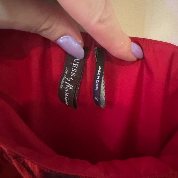 Red Animal Print One-Shoulder Top - Picture 4 of 10